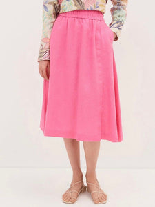 Pull-on Linen Skirt