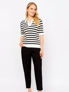 Pull-on Cotton Pant — Black