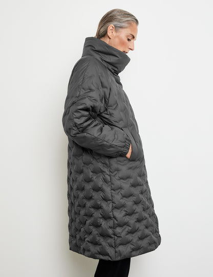 Coat with Quilted Pattern