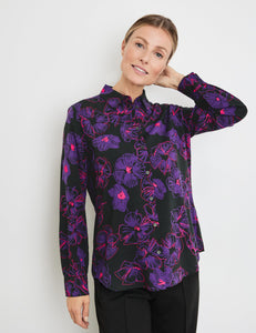 Blouse with Floral Pattern