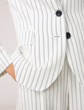 Classic Blazer with Pinstripes
