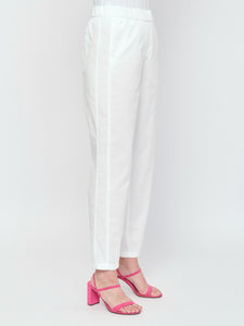 Pull-on Cotton Pant — White