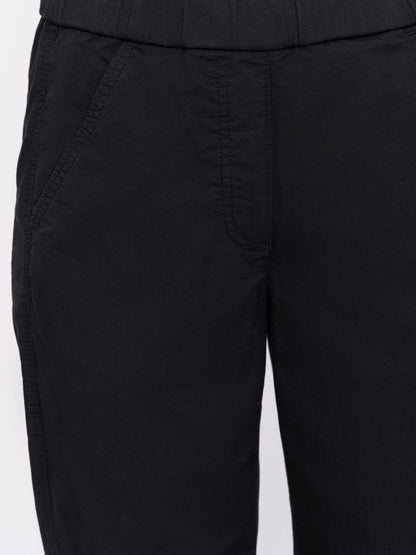 Pull-on Cotton Pant — Black