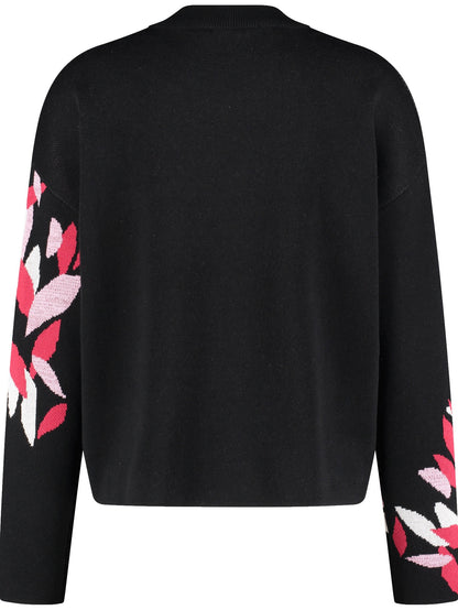 Pullover with Artistic Motif