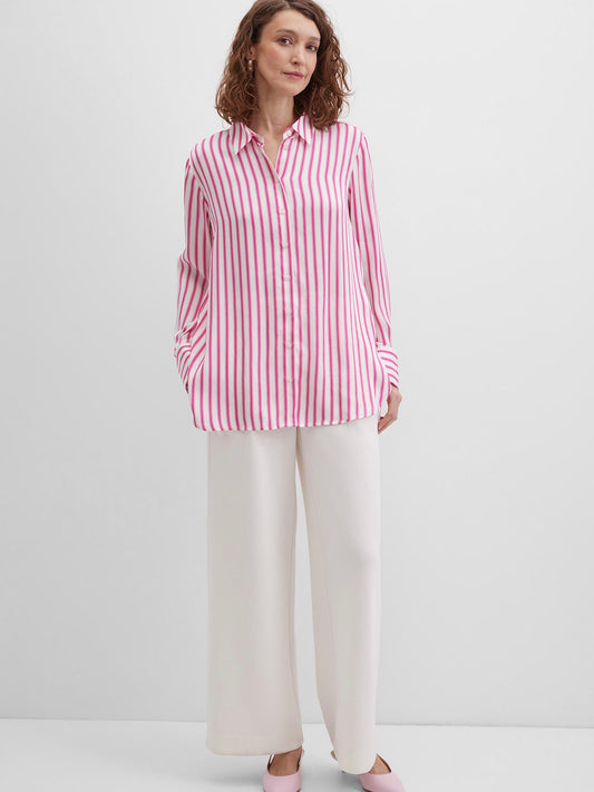 Blouse with Satin Finish