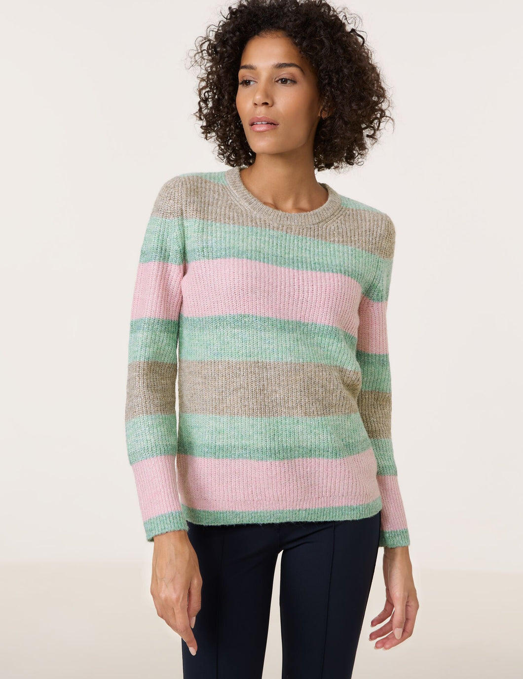 Pullover with Block Stripes