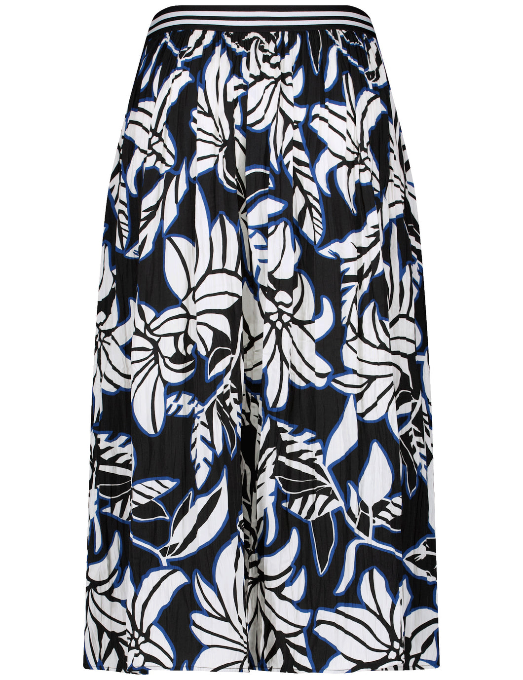 Patterned Pleated Skirt