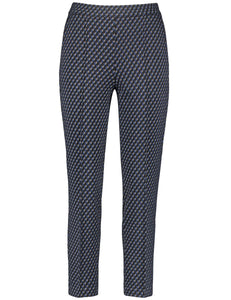 Patterned Stretch Trousers