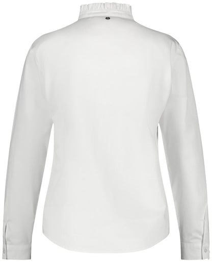 Blouse with Stand-up Collar