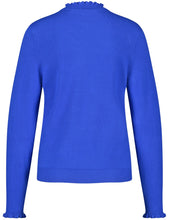 Pullover with Frilled Edges