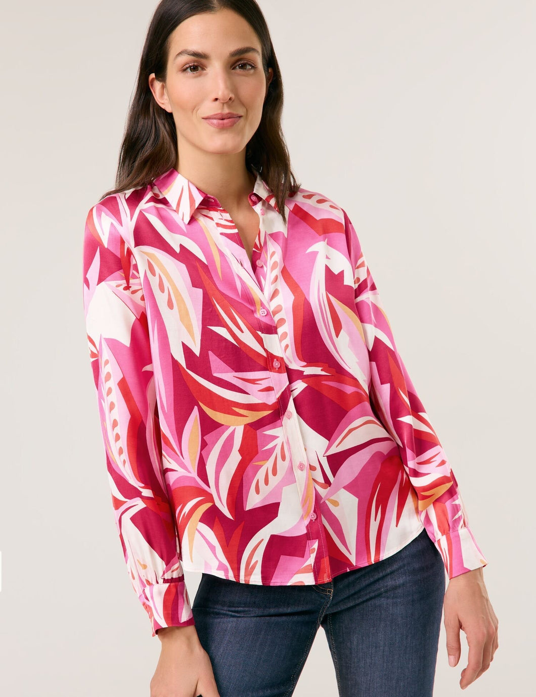 Blouse with a Floral Pattern