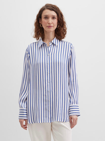 Blouse with Satin Finish