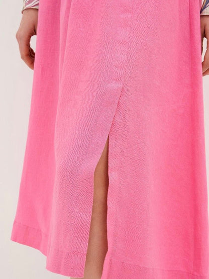 Pull-on Linen Skirt