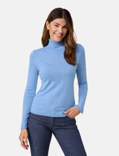 Knit Turtleneck — Blue