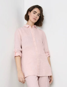 Linen Blouse with Side Slits