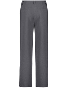 Wide-Leg Trousers with Stretch