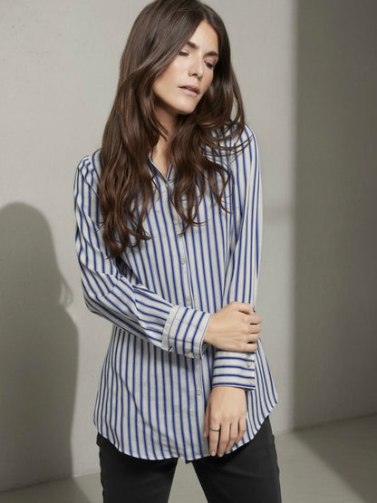 Blouse with Satin Finish