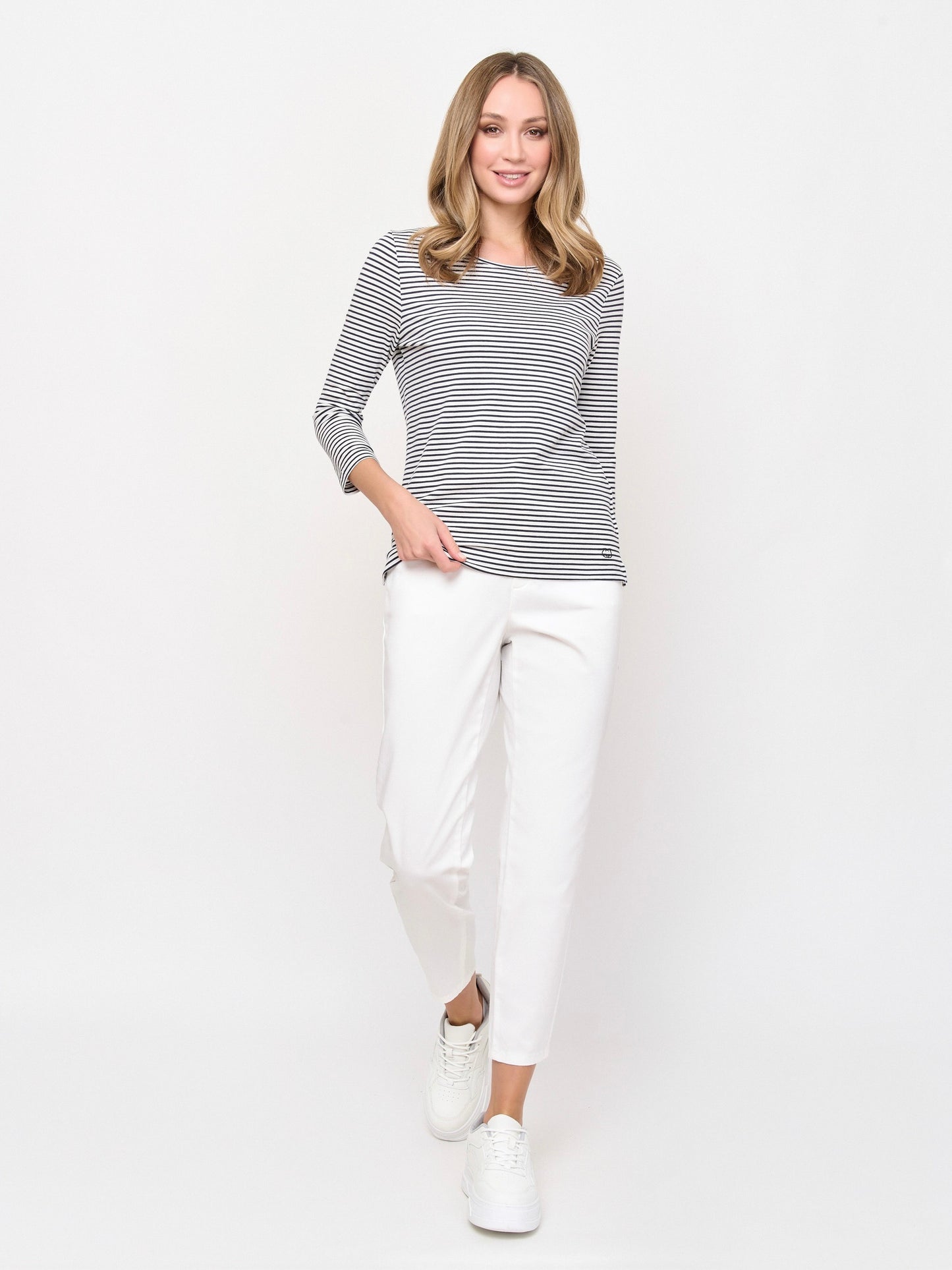 Top with Fine Stripes