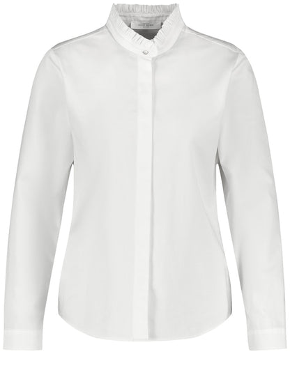 Blouse with Stand-up Collar