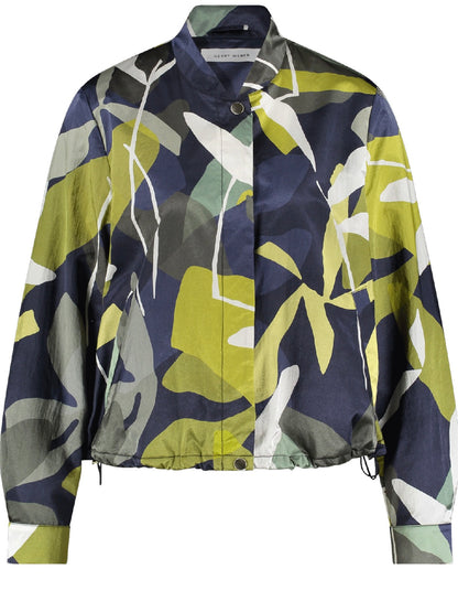Jacket with Leaf Print