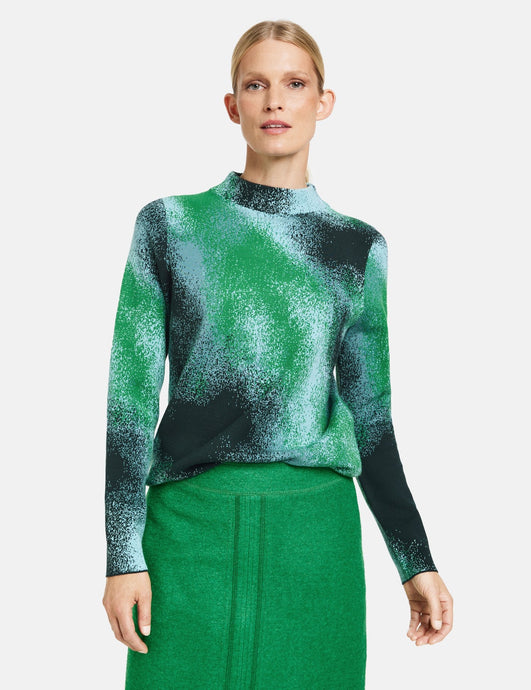 Pullover with an Abstract Pattern