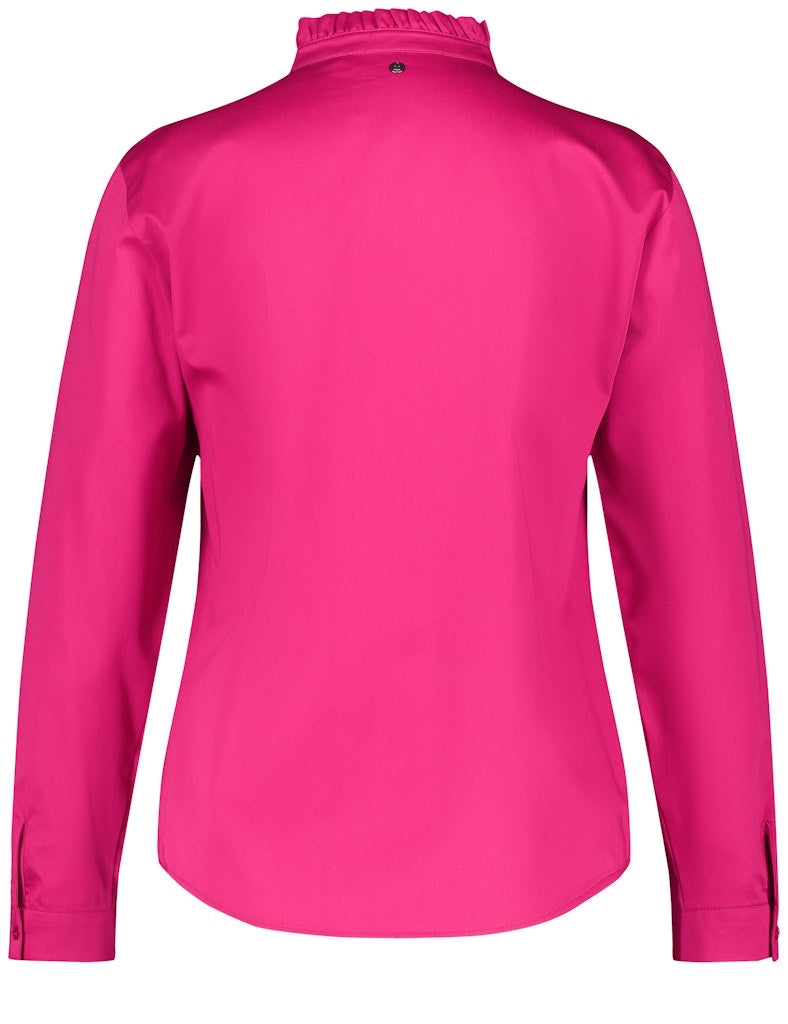 Blouse with Stand-up Collar