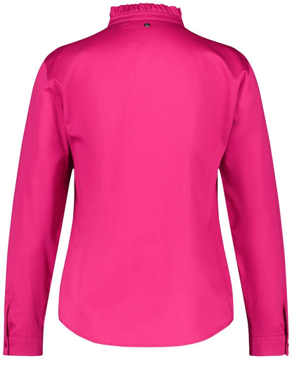 Blouse with Stand-up Collar