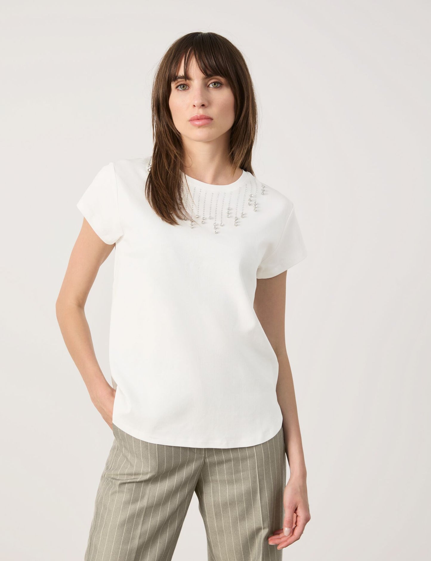 Top with Appliquéd Rhinestones
