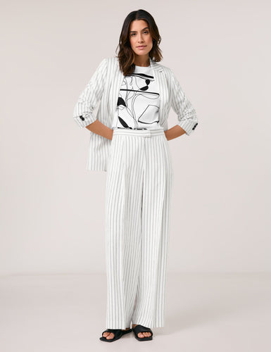 Flowing Trouser with Pinstripes
