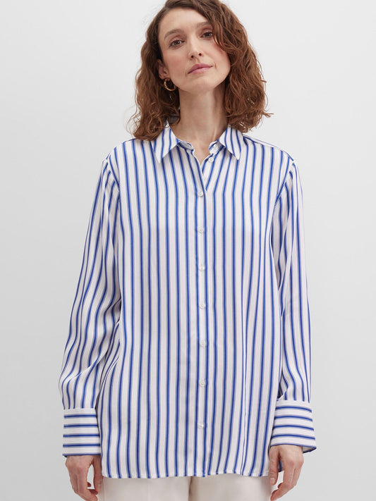 Blouse with Satin Finish