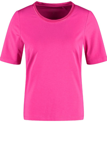 Top with Chiffon Trim