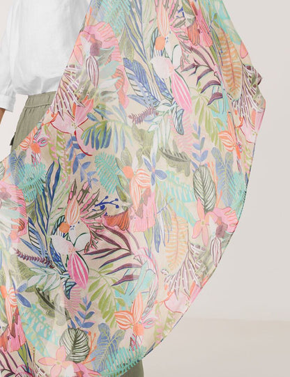 Scarf with Floral Print