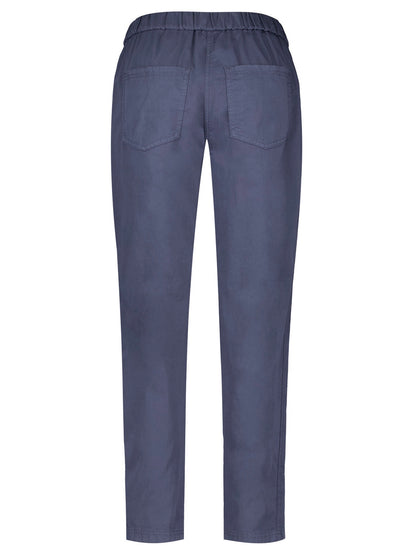 Pull-on Cotton Pant — Navy