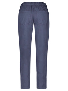 Pull-on Cotton Pant — Navy