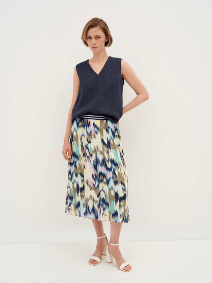 Sleeveless Linen Blouse
