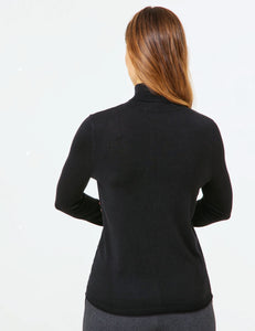 Knit Turtleneck — Black