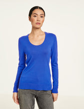 Pullover with a Deep Neckline