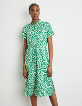 Patterned Linen Dress