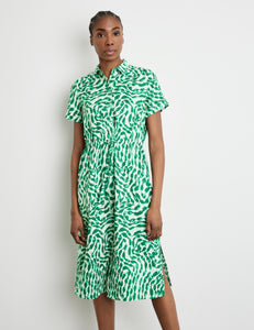 Patterned Linen Dress*
