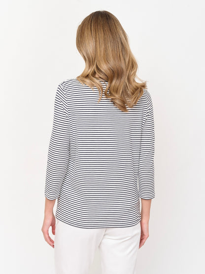 Top with Fine Stripes