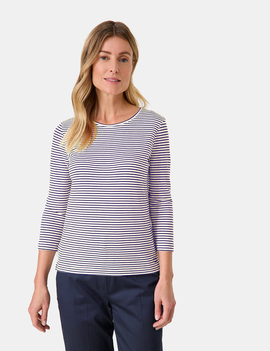 Top with Fine Stripes