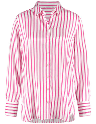 Blouse with Satin Finish
