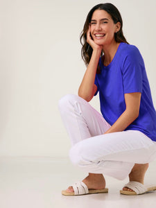 Top with Chiffon Trim