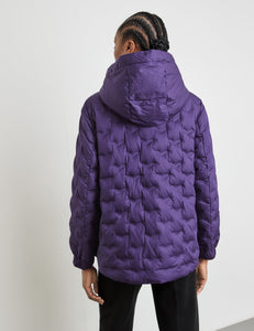 Outdoor Jacket with a Quilted Pattern