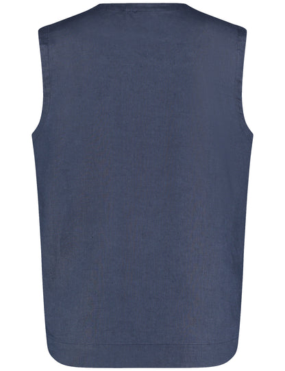 Sleeveless Linen Blouse