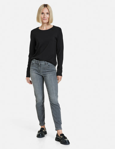 Best4Me Cropped Jeans (Dark grey)