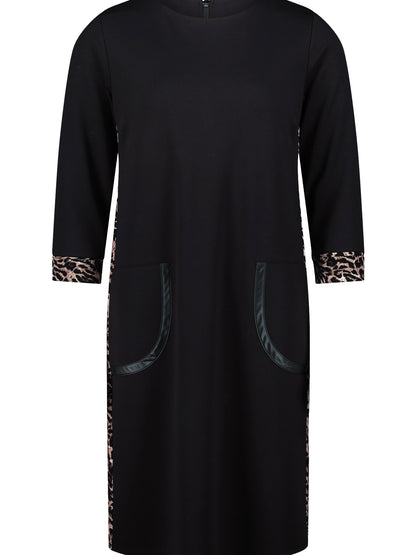 Dress with Leopard Details