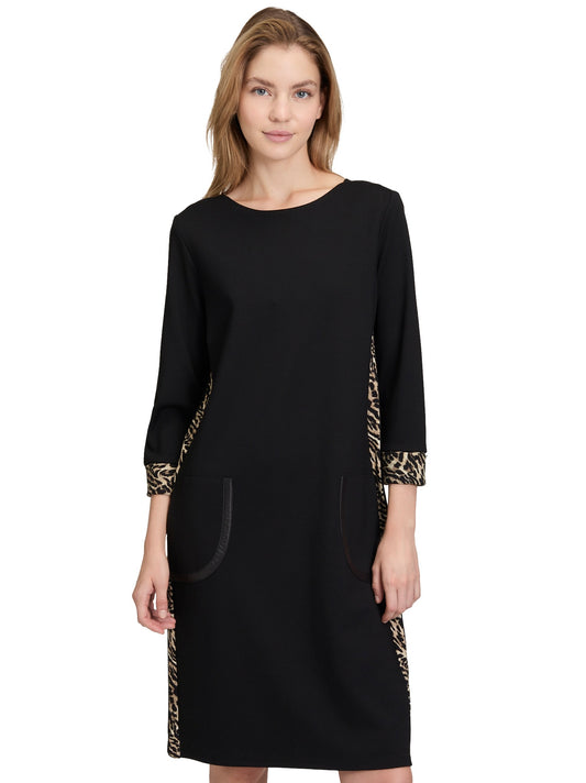 Dress with Leopard Details