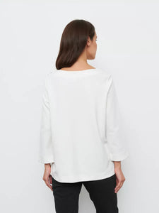 Top with Floral Embellishment