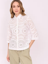 Blouse with an Openwork Pattern